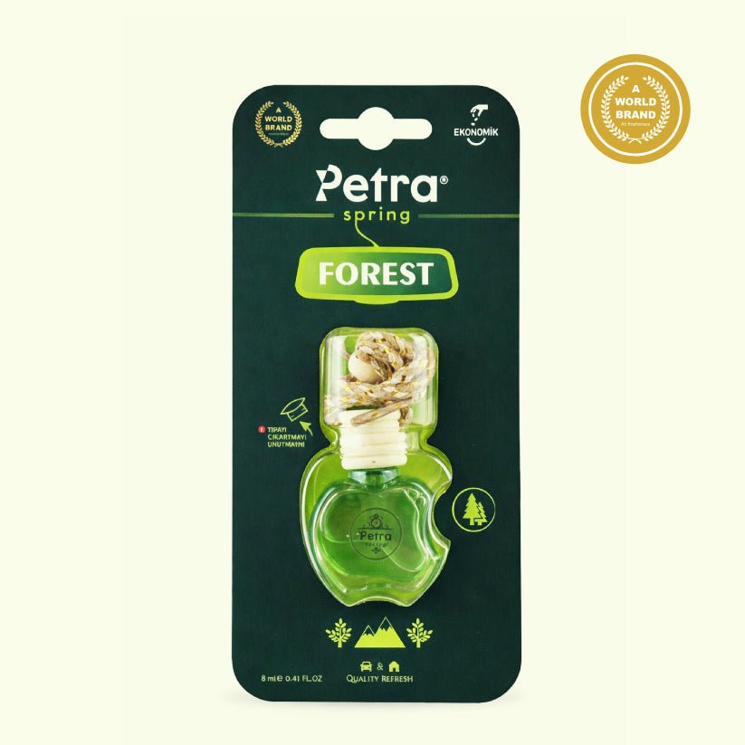 "Forest" Cam Şişe Premium Kalıcı Araba Kokusu - Petra Spring