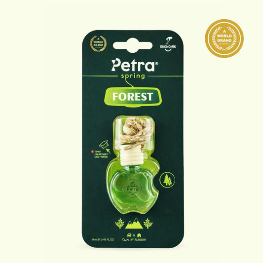 "Forest" Cam Şişe Premium Kalıcı Araba Kokusu - Petra Spring
