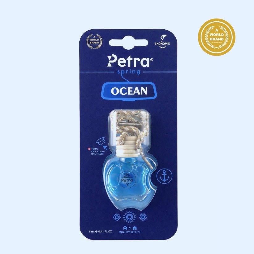 "Ocean" Cam Şişe Premium Kalıcı Araba Kokusu - Petra Spring