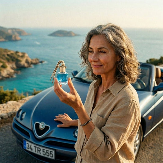 "Ocean" Cam Şişe Premium Kalıcı Araba Kokusu - Petra Spring