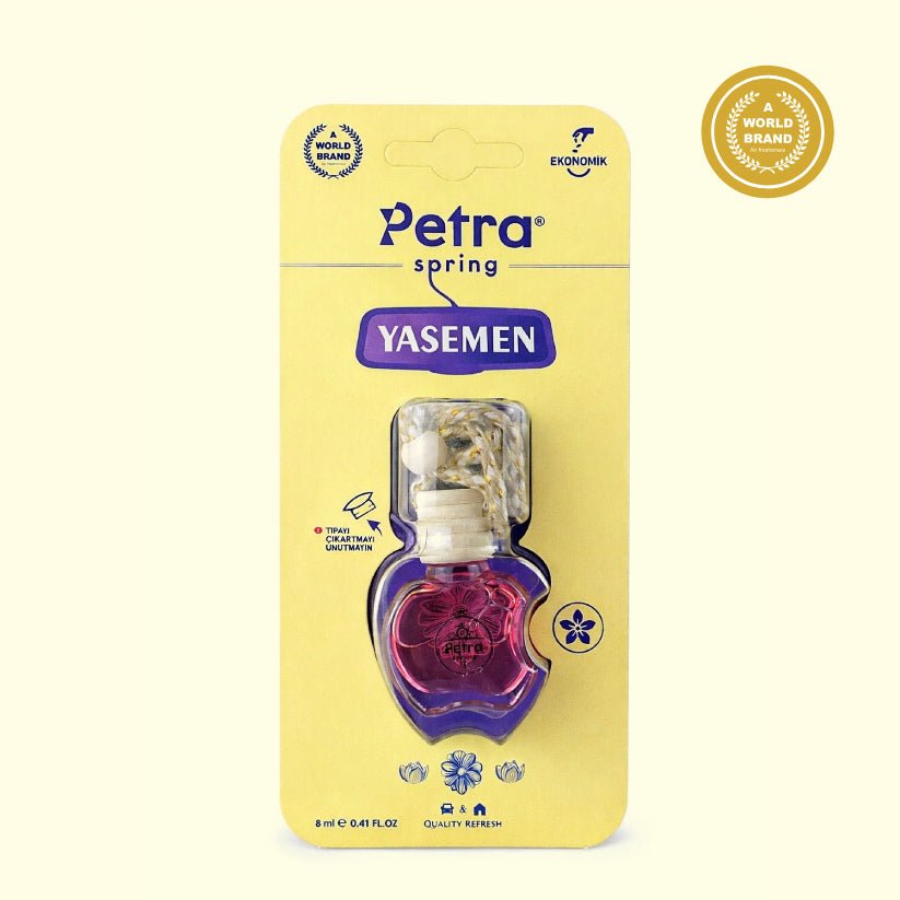 "Yasemen" Cam Şişe Premium Kalıcı Araba Kokusu - Petra Spring